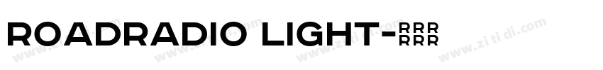 RoadRadio Light字体转换